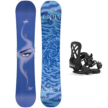 Capita Snowboardpaket - Space Metal Fantasy 149 + Union Rosa Black M