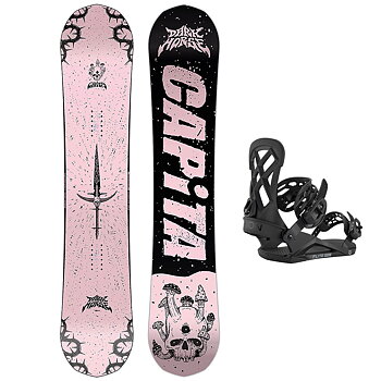 Capita Snowboardpaket - Dark Horse 154 + Union Flite Pro Black M