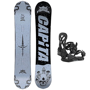 Capita Snowboardpaket - Dark Horse 156W + Union Flite Pro Black L