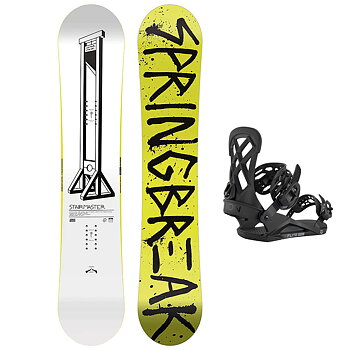 Capita Snowboardpaket - SB Stairmaster 154 + Union Flite Pro Black M