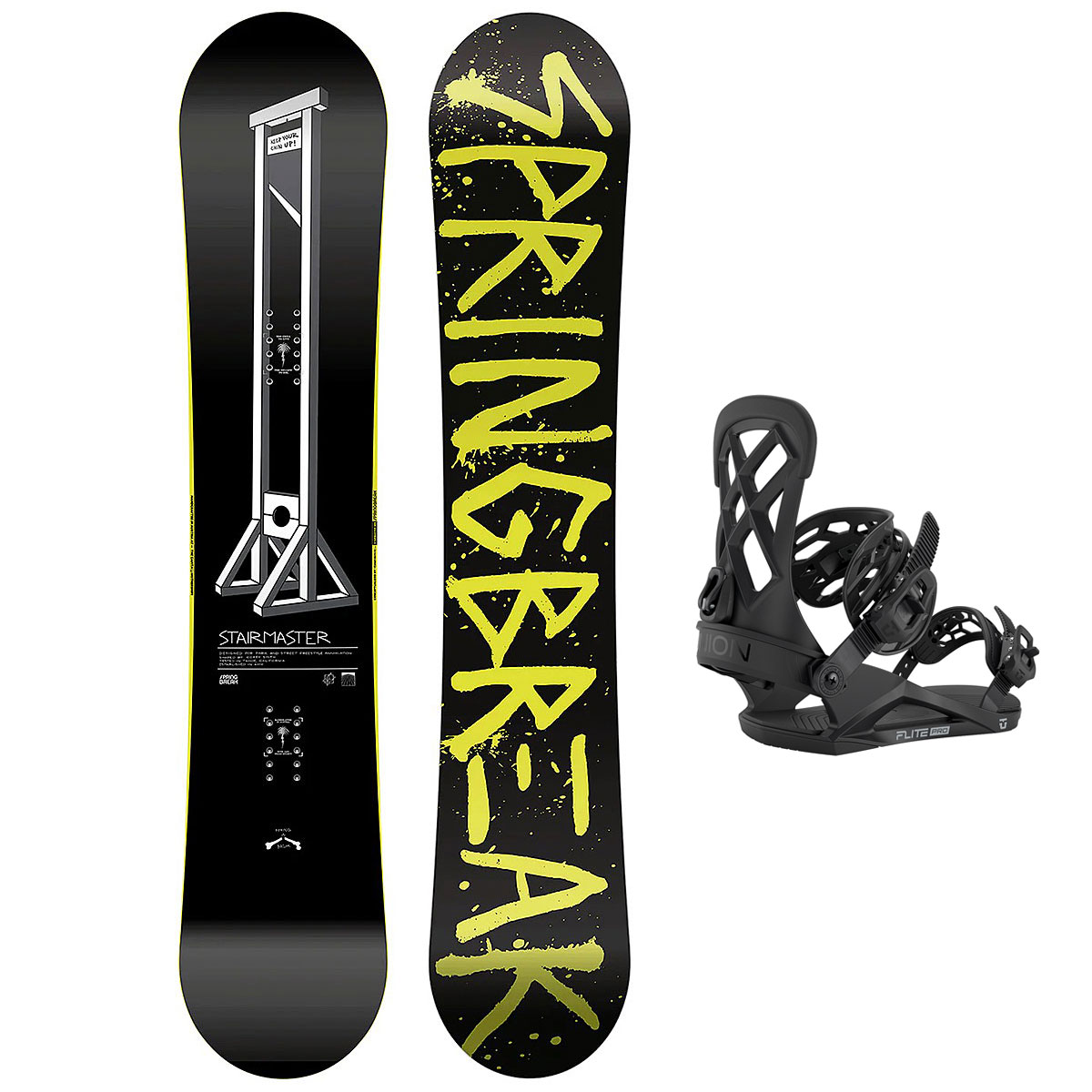 Capita Snowboardpaket - SB Stairmaster 158W + Union Flite Pro Black L