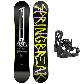 Capita Snowboardpaket - SB Stairmaster 158W + Union Flite Pro Black L