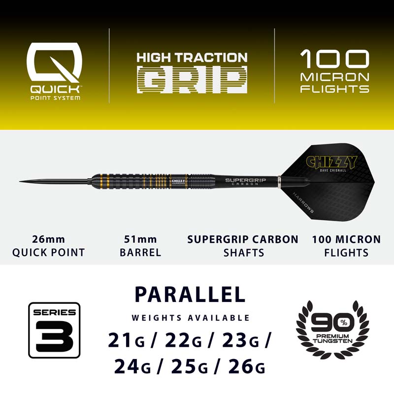 Harrows Dave Chisnall Series 3 Quick Point 90% 21g - 4