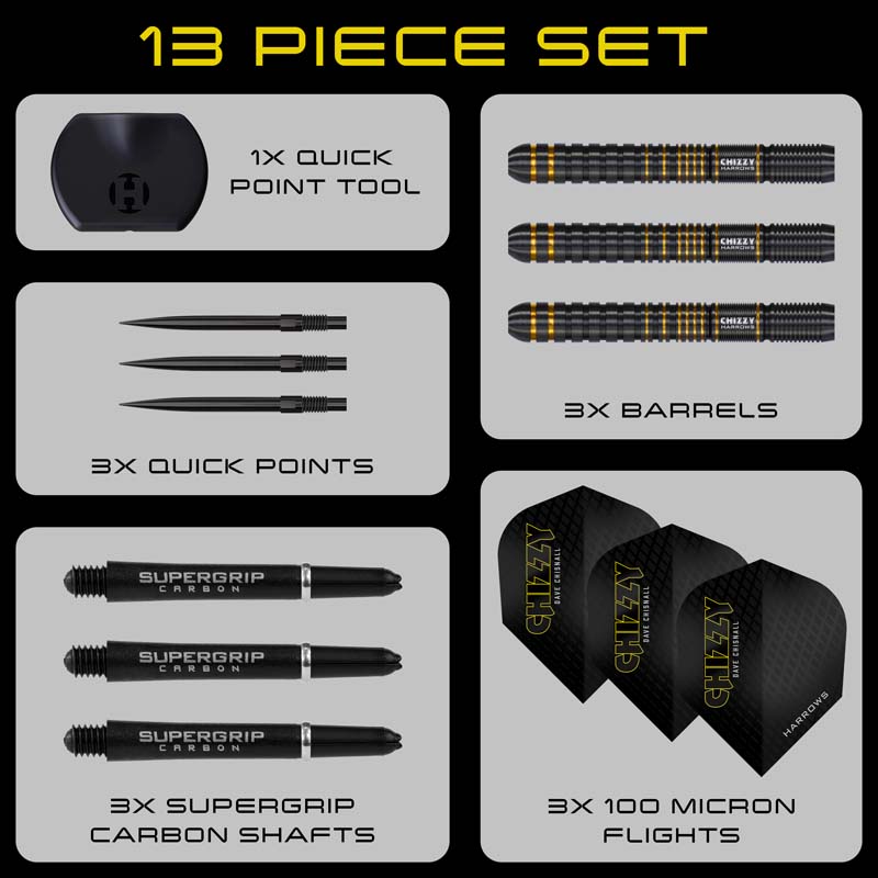 Harrows Dave Chisnall Series 3 Quick Point 90% 21g - 7