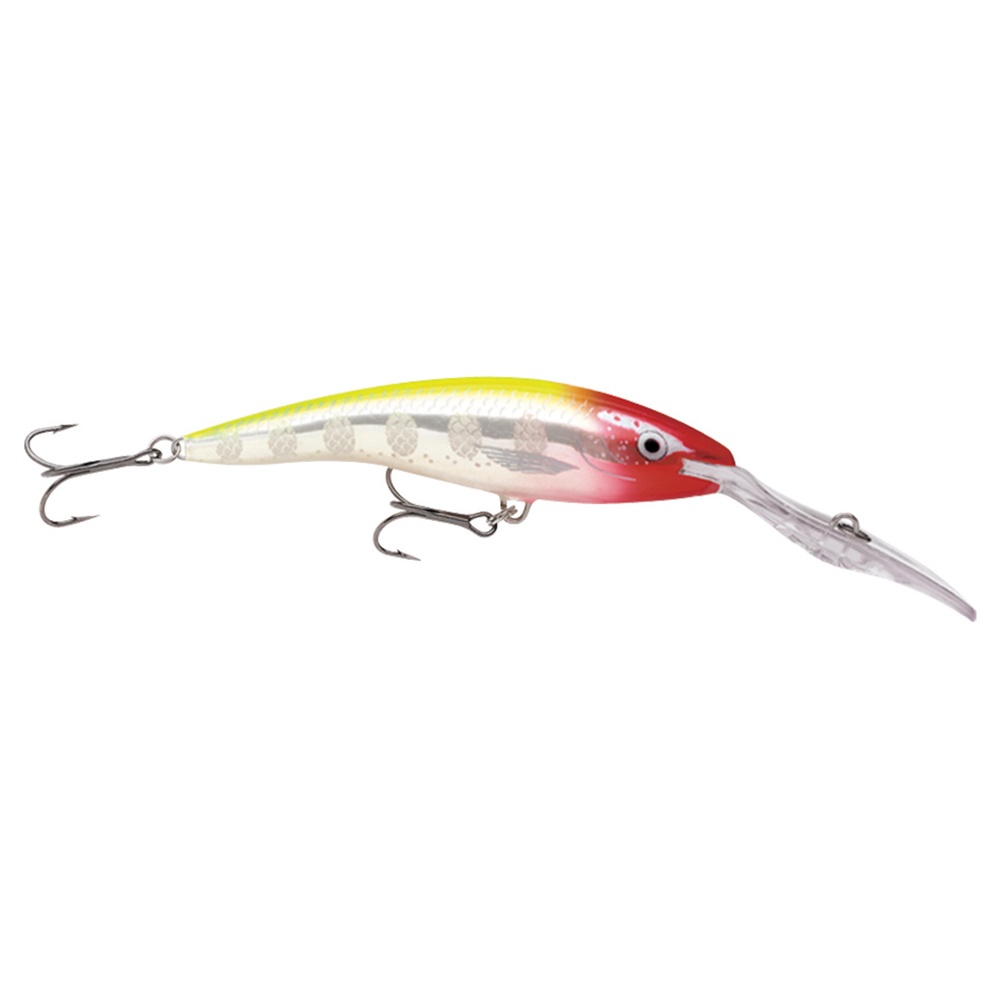The Rapala Deep Tail Dancer is a balsa wobbler that has an oversized deep-diving spoon that allows this model to dive down to 9 meters deep.
