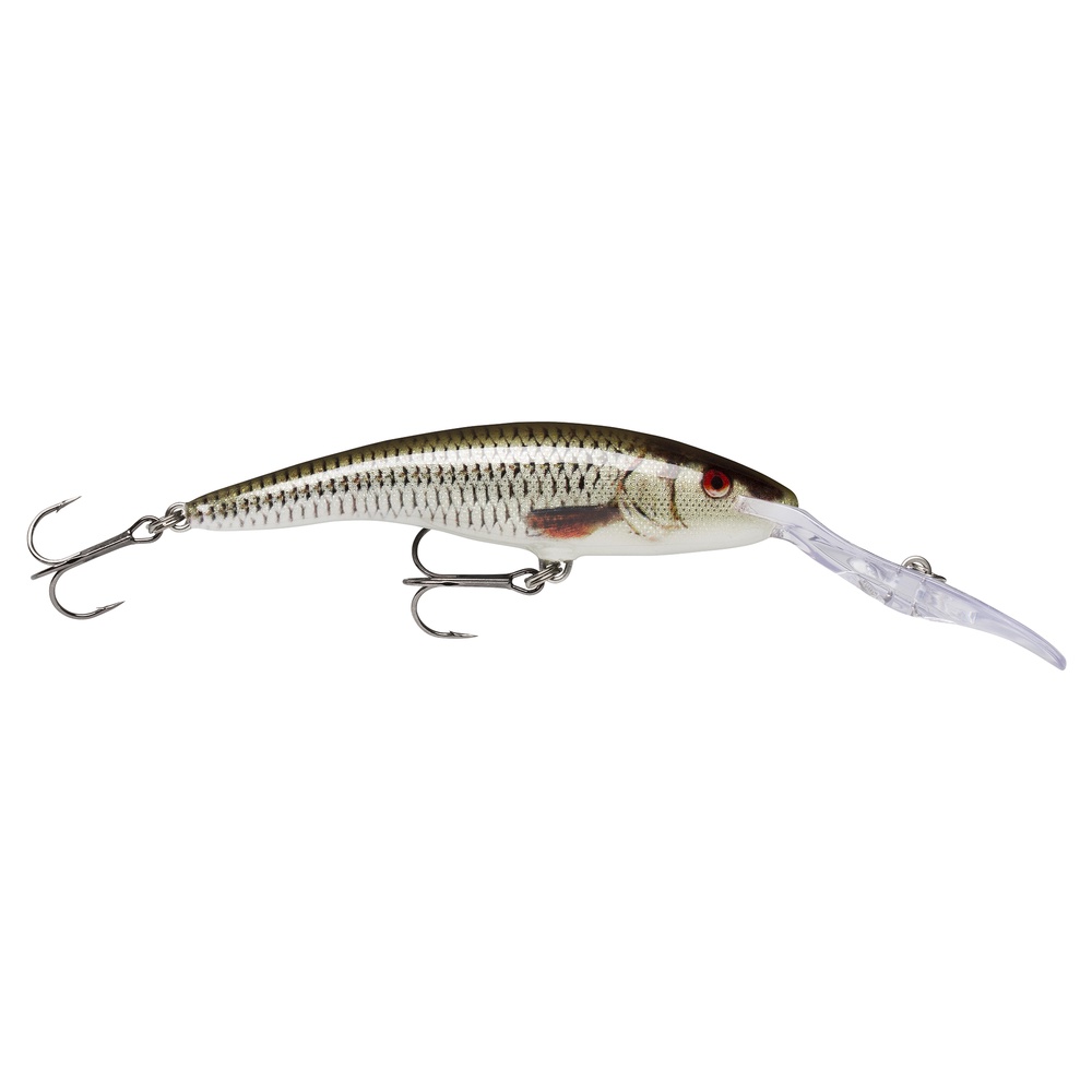 The Rapala Deep Tail Dancer is a balsa wobbler that has an oversized deep-diving spoon that allows this model to dive down to 9 meters deep.