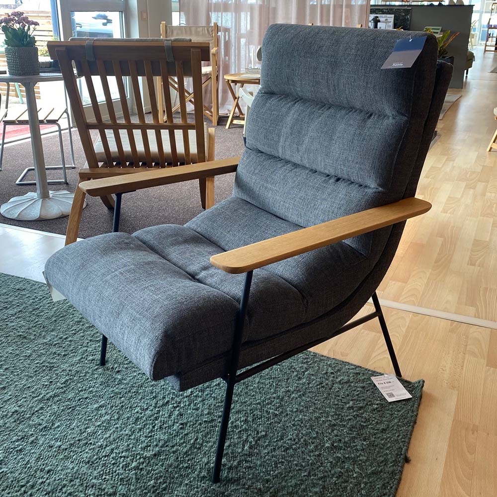 Bill Armchair High Back (Timber Dark Grey) - Design Bargin/Disply Item* - Sits