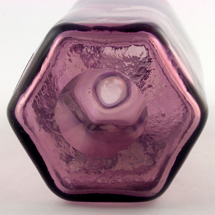 Erik Höglund (1950s) Pink Hexagon Vase 20 cm
