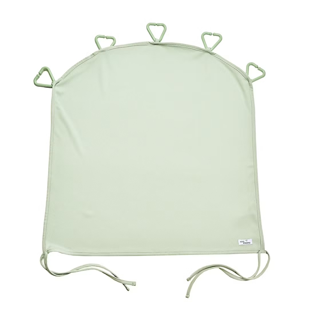 Mini Dreams Solskyddsgardin Mesh UV 50+ Grön