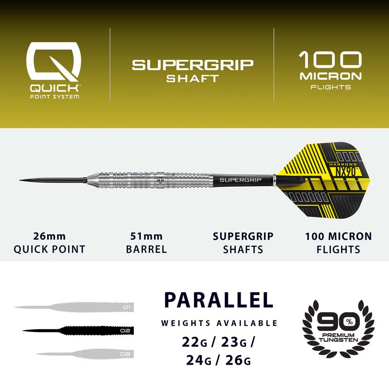 Harrows NX90 Paralell Quick Point 90% 22g  - 4