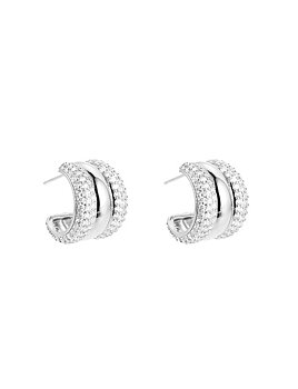 Sassy crystal creol silver