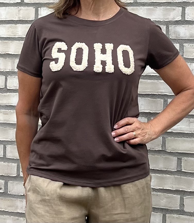Marta T-shirt Herdis Brun/Beige