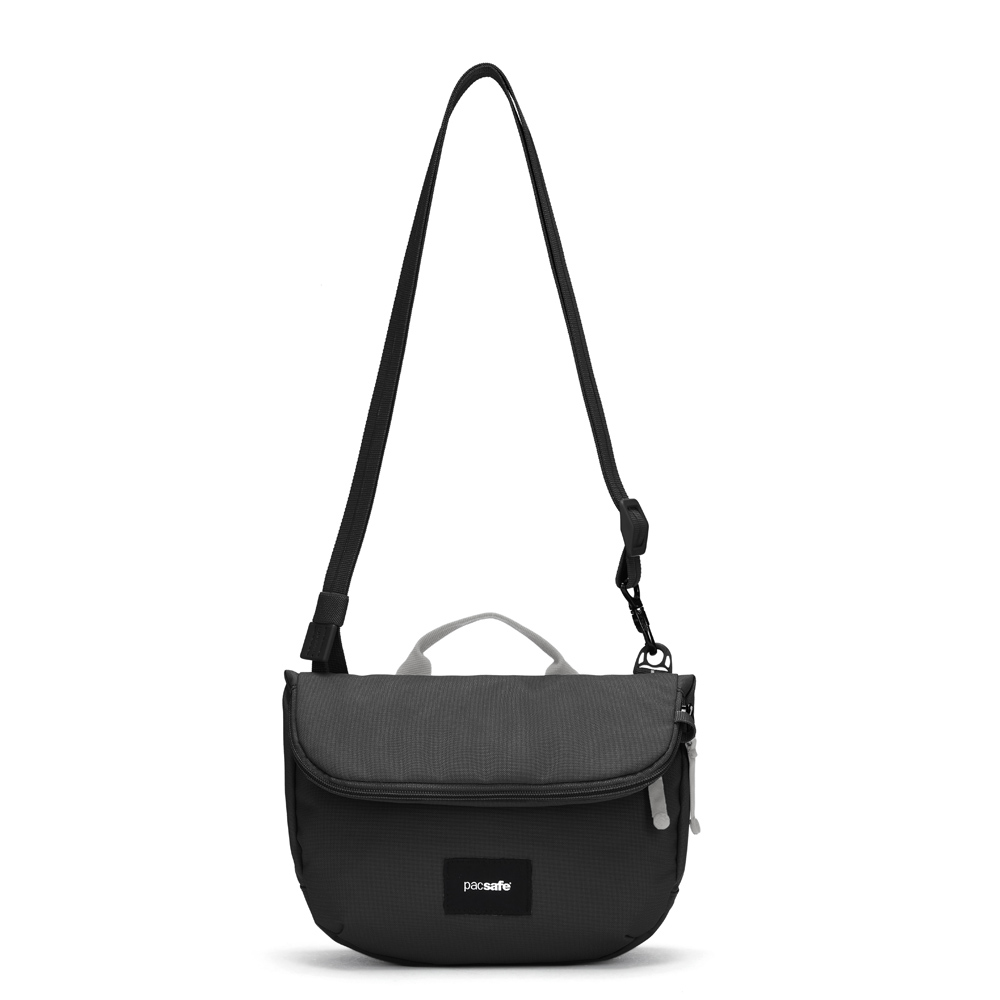 Stöldsäker expanderbar väska - PACSAFE GO Anti-Theft Saddle Crossbody Black - 5