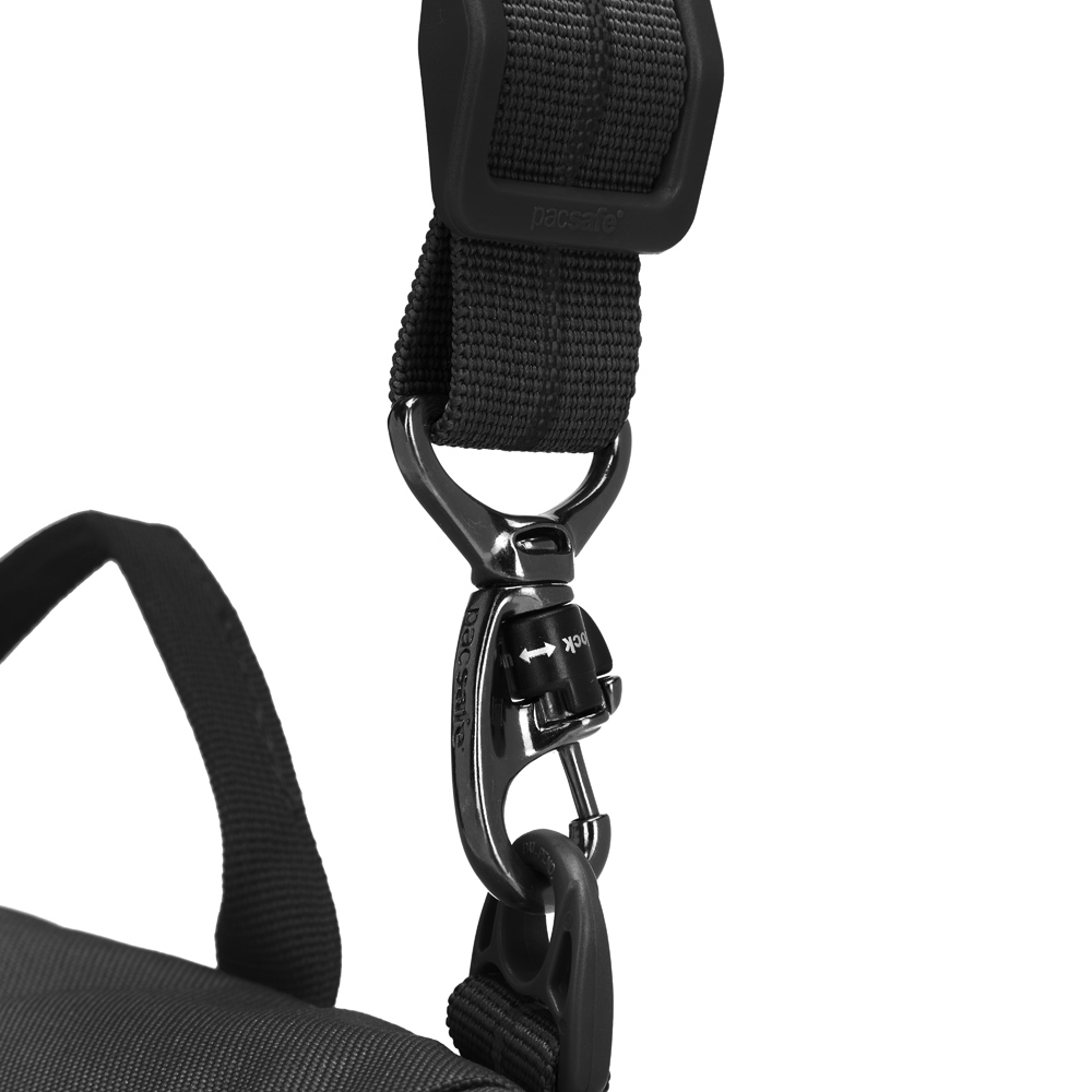 Stöldsäker expanderbar väska - PACSAFE GO Anti-Theft Saddle Crossbody Black - 11