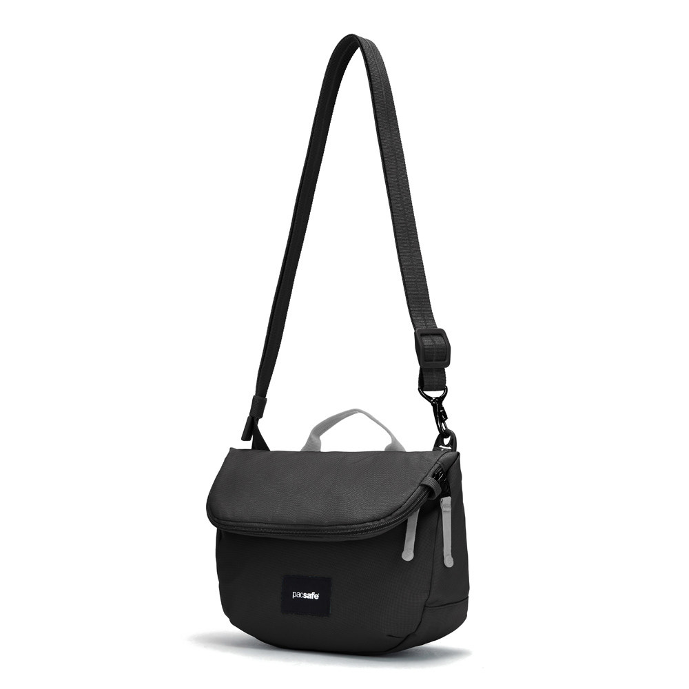 Stöldsäker expanderbar väska - PACSAFE GO Anti-Theft Saddle Crossbody Black - 2