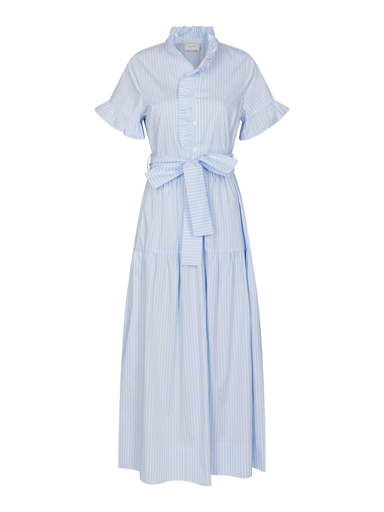 Neo Noir  - Nellie Soft Stripe Dress Light Blue - 8