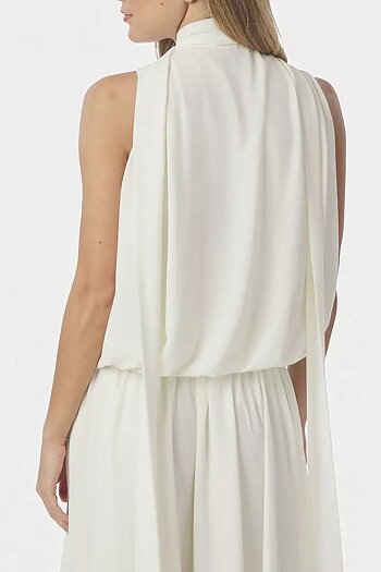 Neo Noir - Inge Chiffon Top Off White