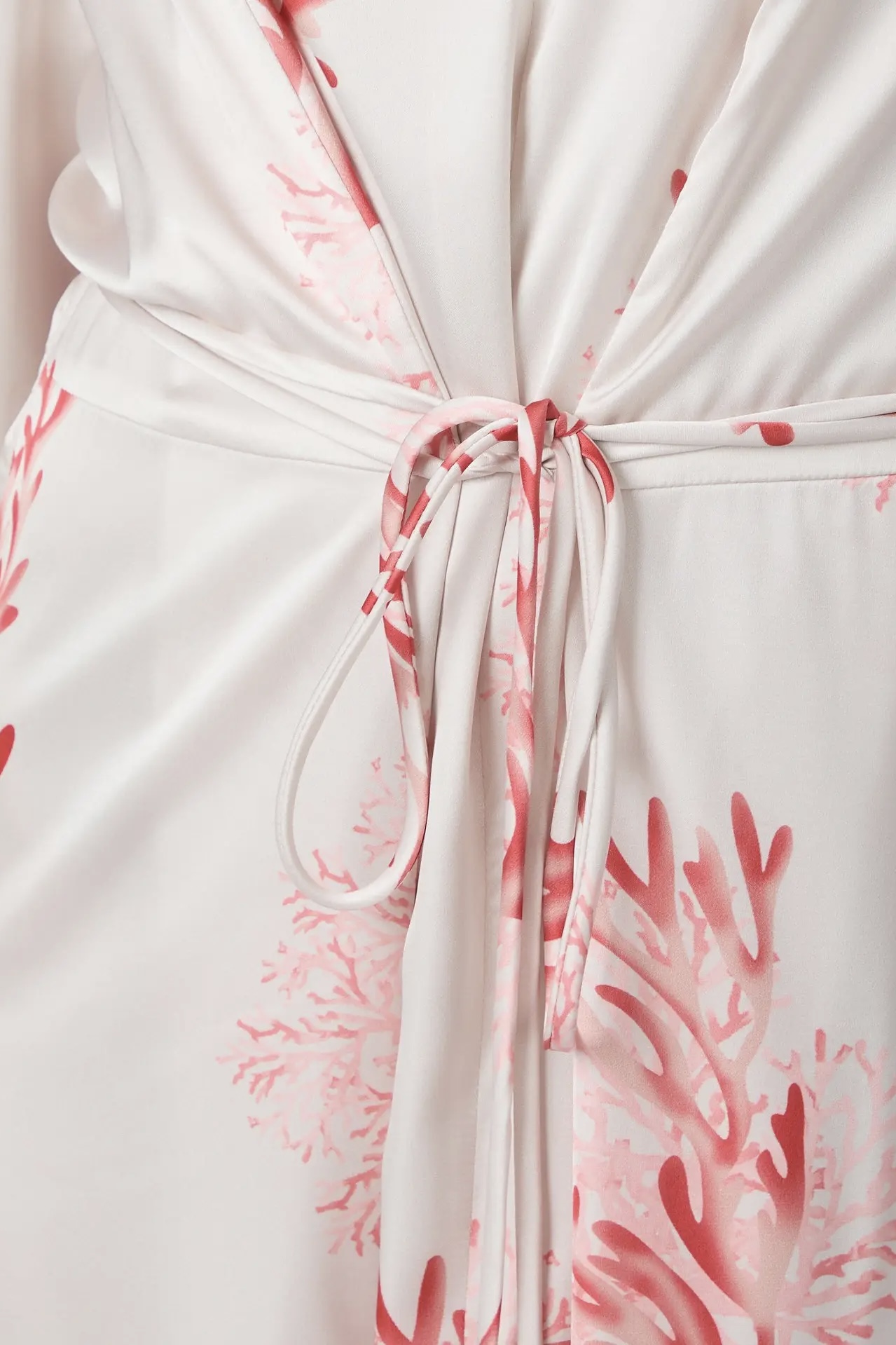 Neo Noir  - Shane Coral Wrap Dress  Coral - 3