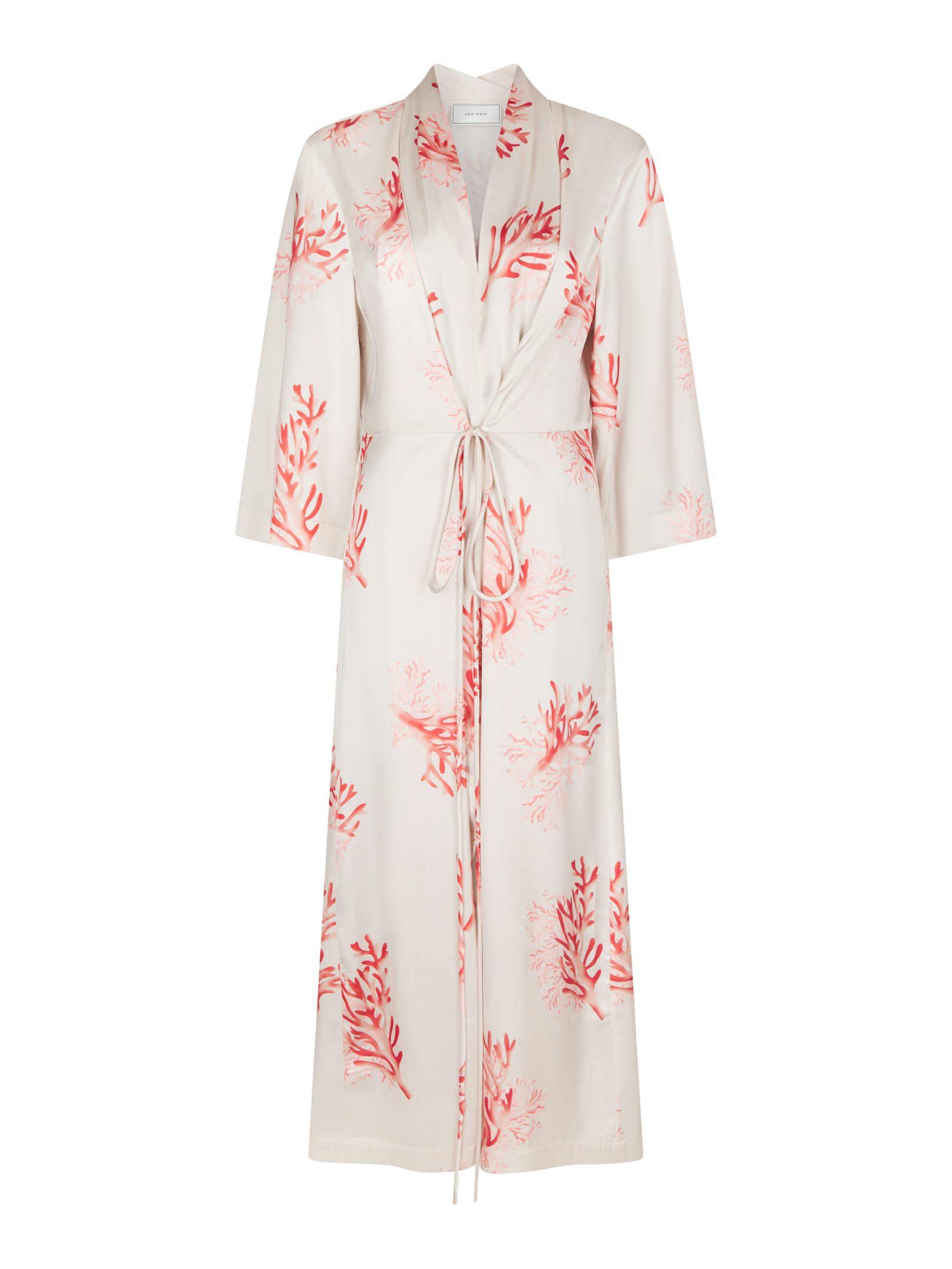 Neo Noir  - Shane Coral Wrap Dress  Coral - 4