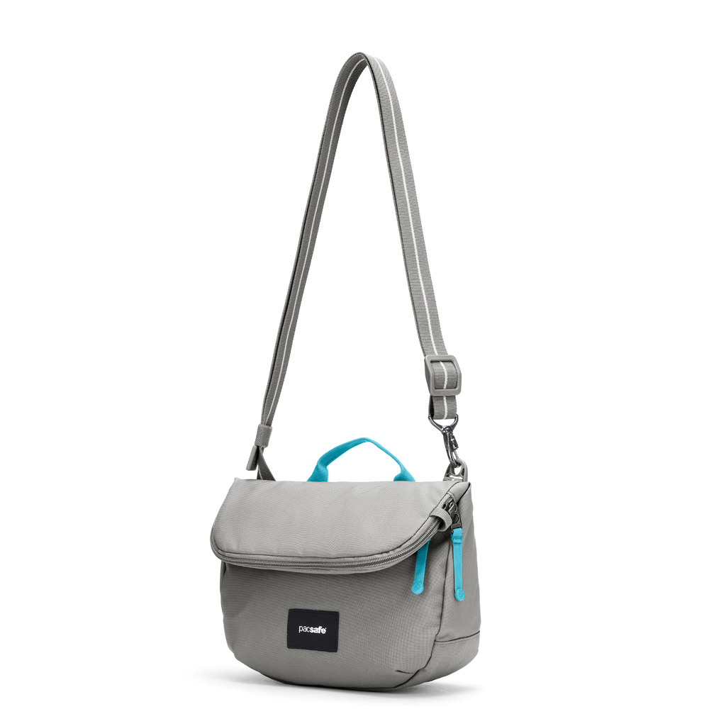 Stöldsäker expanderbar väska - PACSAFE GO Anti Theft Saddle Crossbody Stone - 2