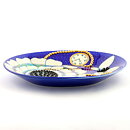 Birger Kaipiainen (Florence 1984) Blue Oval Plate with Pearls 25 cm (2)