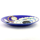 Birger Kaipiainen (Florence 1984) Blue Oval Plate with Pearls 25 cm (2)