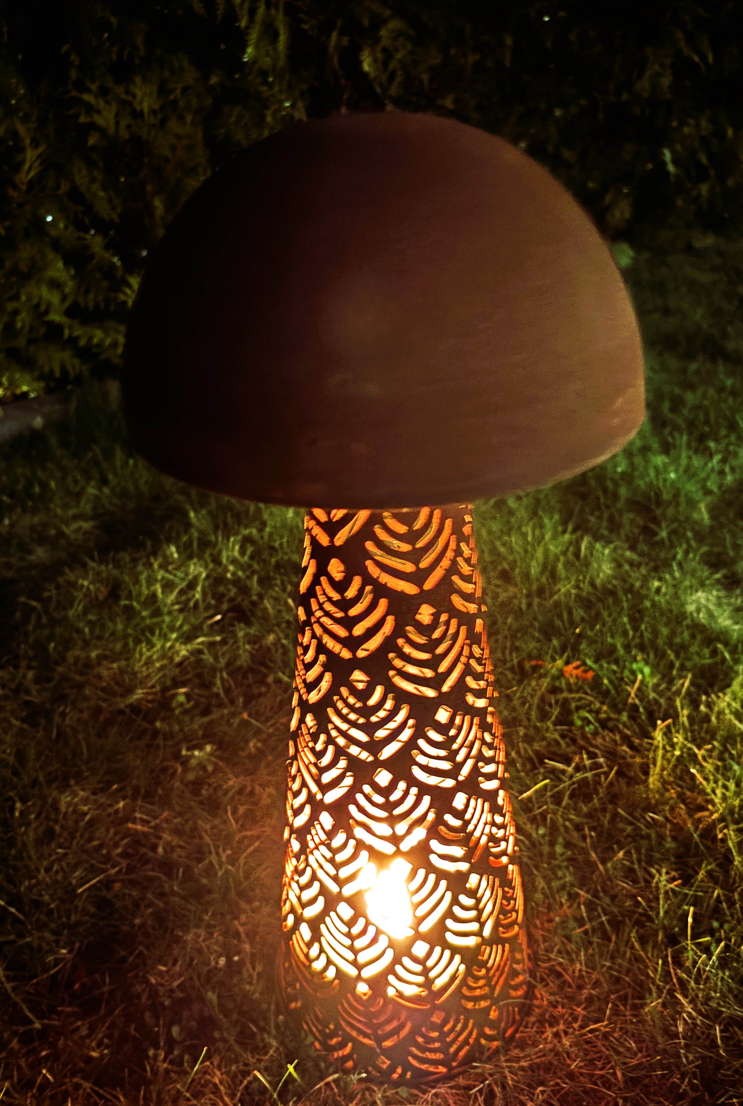Mushroom - Lantern - Rust - XL -  40x18 cm