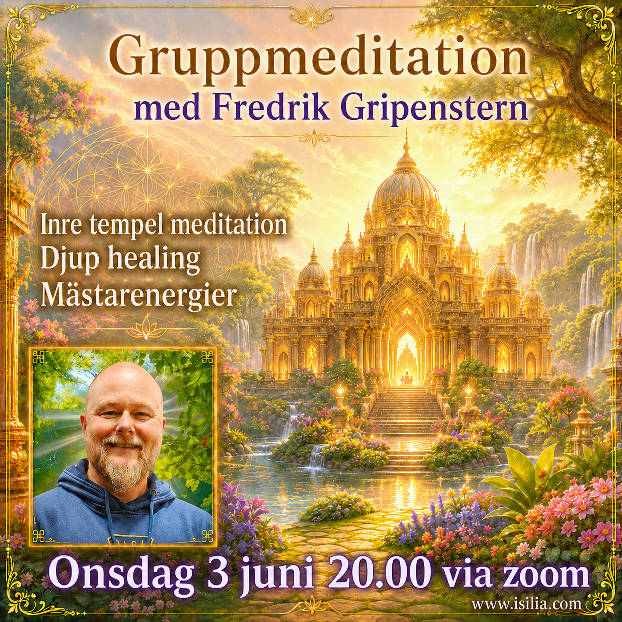 INSPELAD Gruppmeditation med Fredrik 2026-06-03