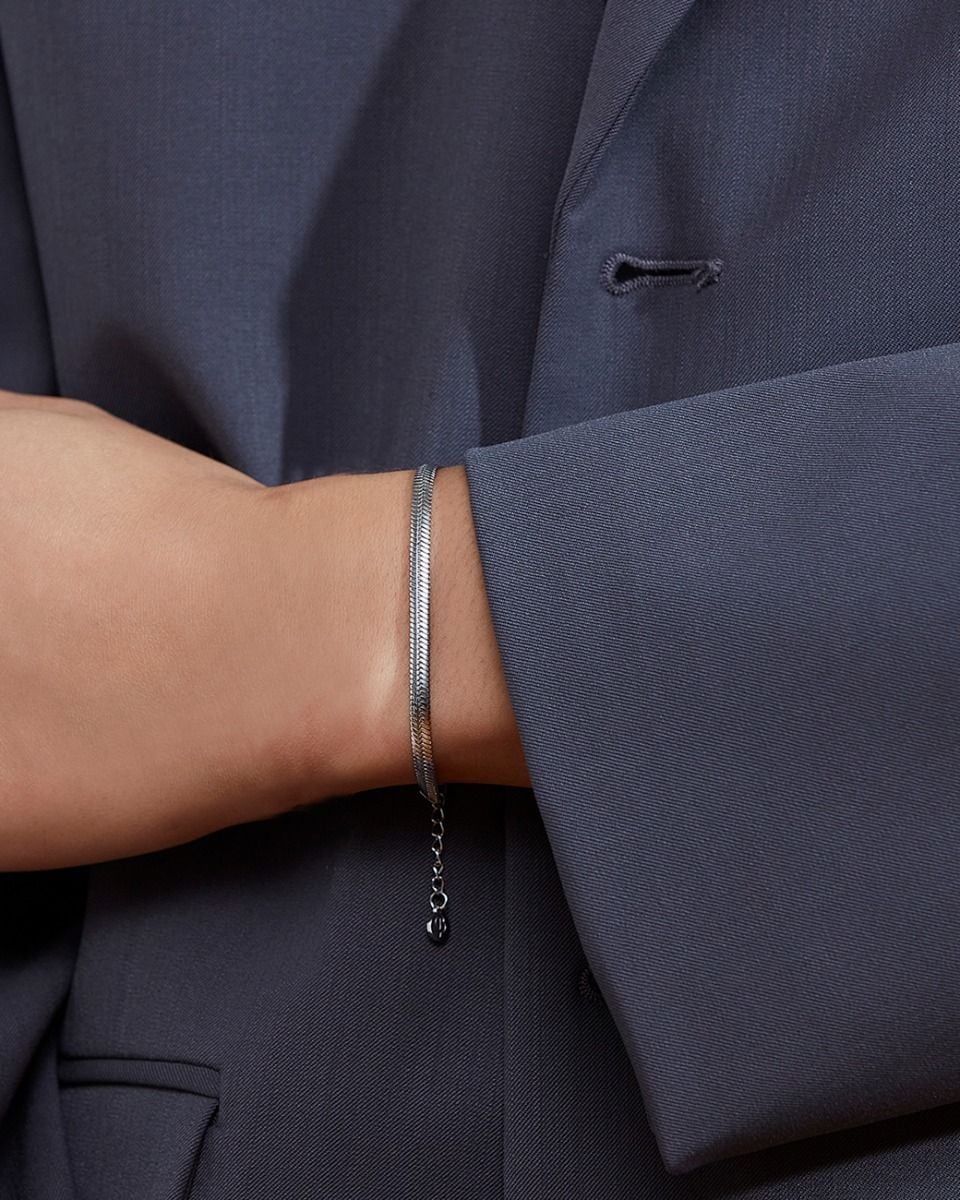 Herringbone Bracelet Steel - Edblad