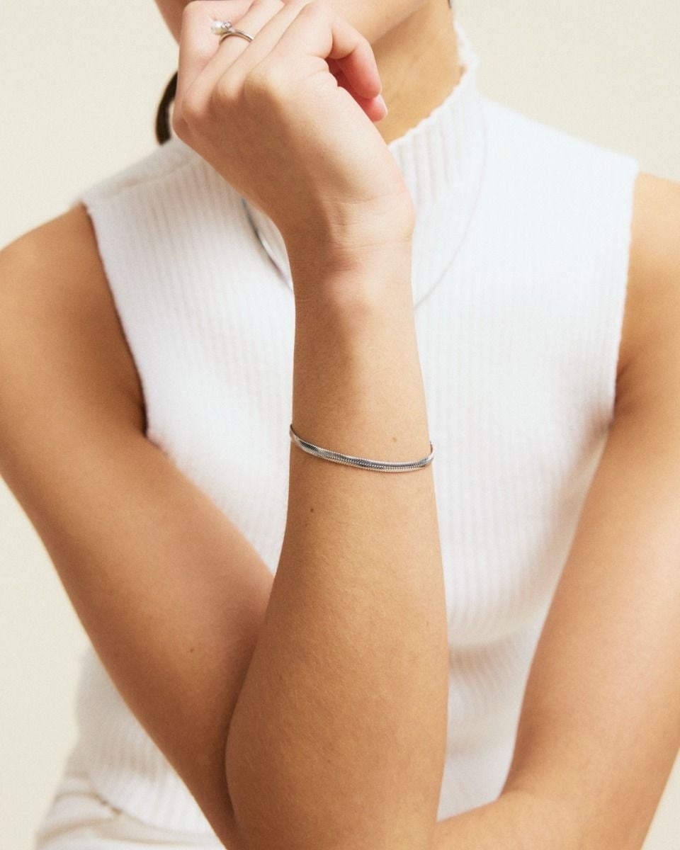 Herringbone Bracelet Steel - Edblad