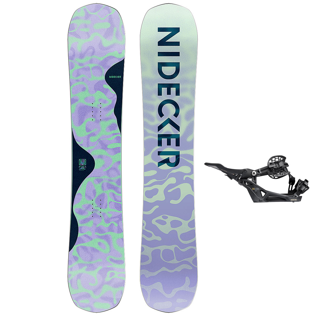 Nidecker Snowboardpaket - Elle 155 + Supermatic OG Black M