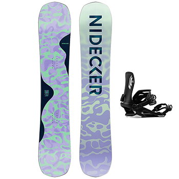 Nidecker Snowboard Set - Elle 147 + Nitro Talent Black S