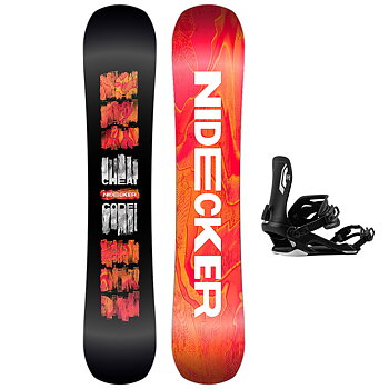 Nidecker Snowboard Set - Cheat Code 156 + Nitro Talent Black M