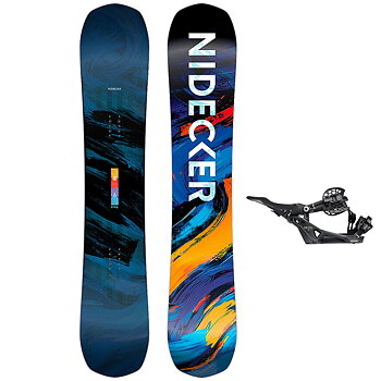 Nidecker Snowboardpaket - Play 156 + Supermatic OG Black L