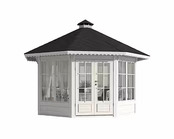 Lusthus SOLBACKA 10 m2 - Vit