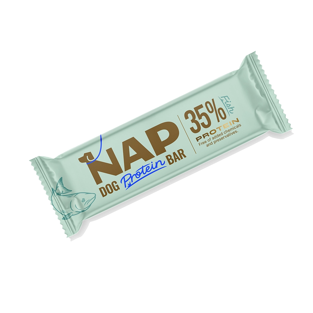 Energibar till hund smak av fisk