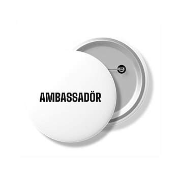 Kampnanjknapp Rund Ambassadör 56 mm ø 25st/förp