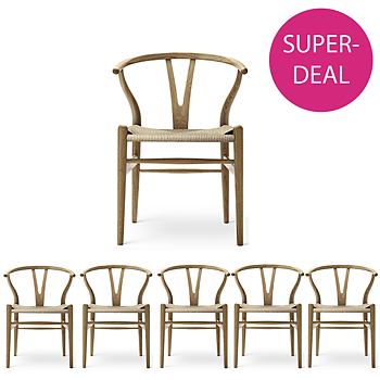 CH24 Y-Stol (Superdeal - Volympris/st vid köp av 6st) Oljad  Ek  - Carl Hansen & Søn
