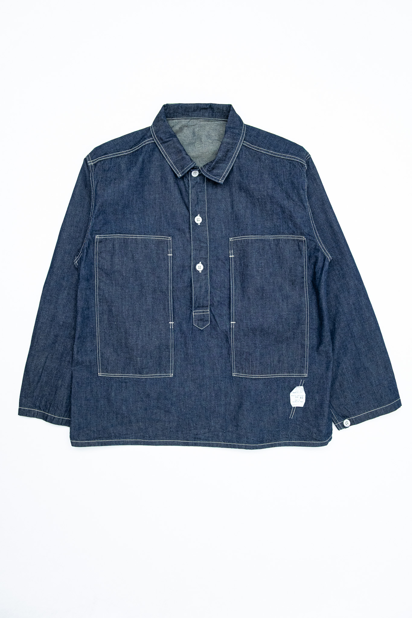 TCB Jeans - Catface Pullover Shirt Denim - Göteborg Manufaktur
