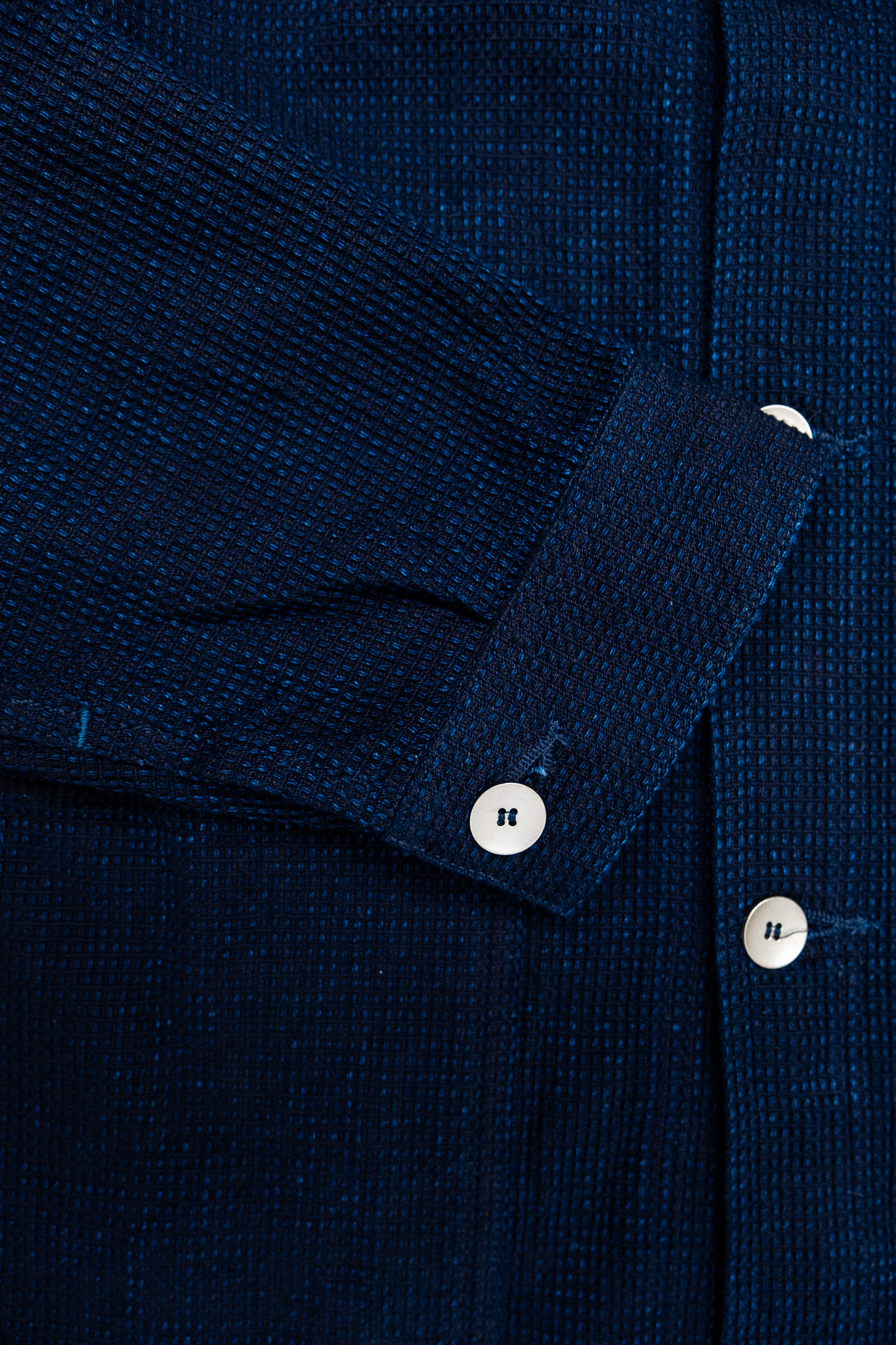 Omoto Denim - 3750 12oz Cube Sashiko Denim Chore Jacket - 8