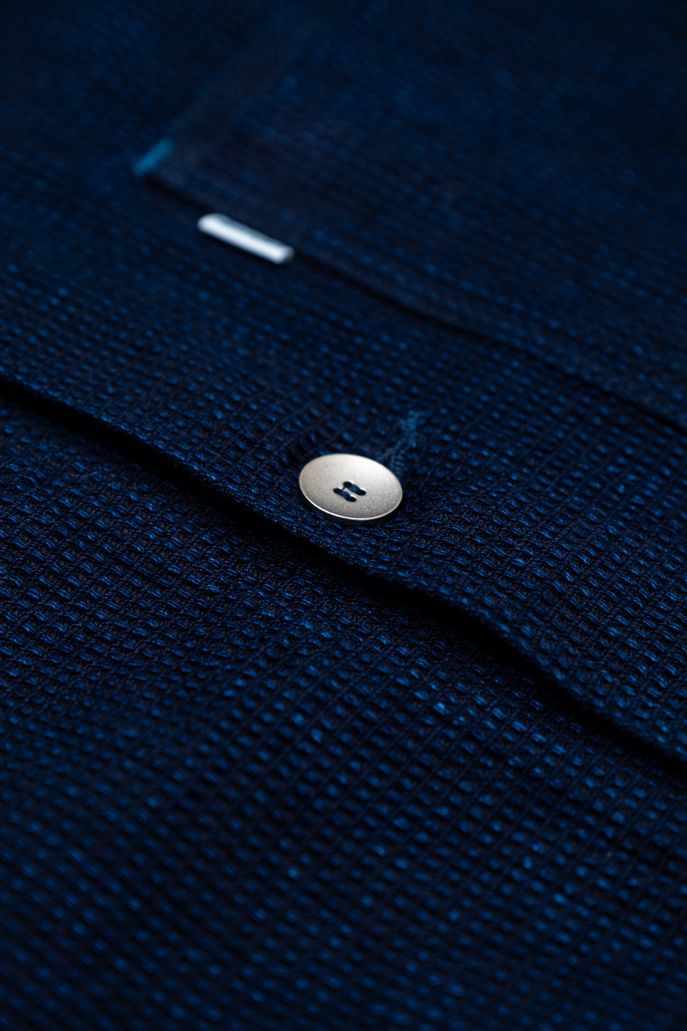 Omoto Denim - 3750 12oz Cube Sashiko Denim Chore Jacket - 7