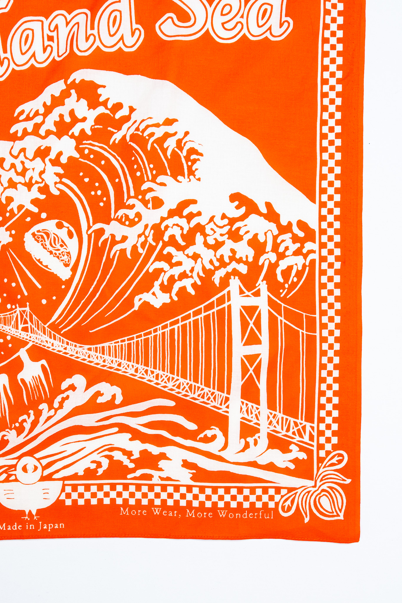 新品未使用 TIMEWORN CLOTHING BANDANA ORANGE Omoto Denim - 9302 Reveal Kojima Bandana Orange - Göteborg Manufaktur