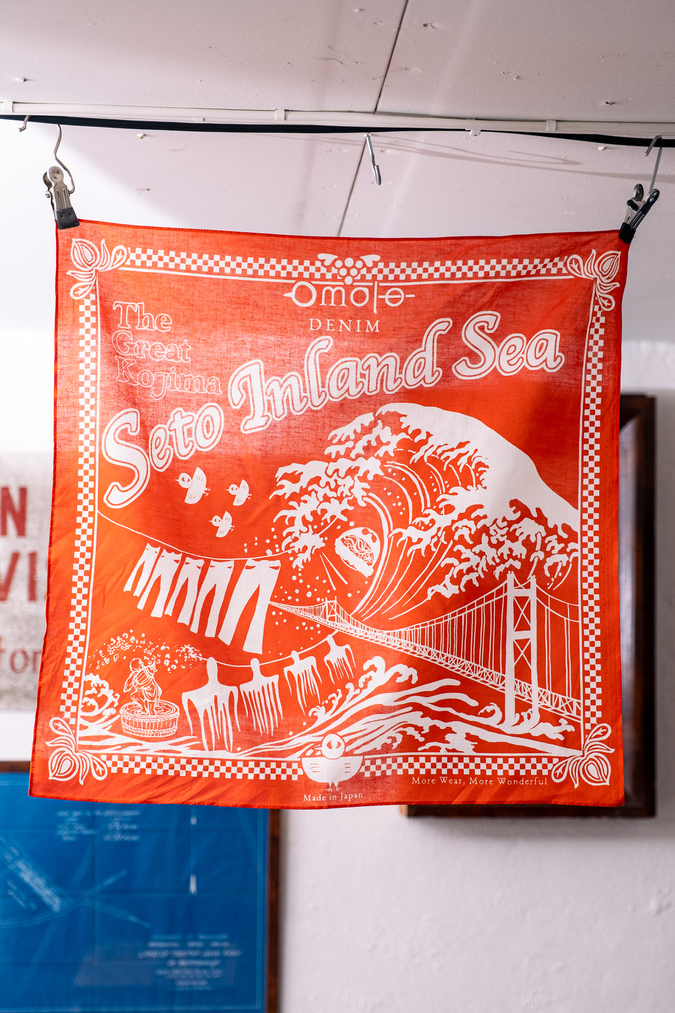 Omoto Denim - 9302 Reveal Kojima Bandana Orange - Göteborg Manufaktur