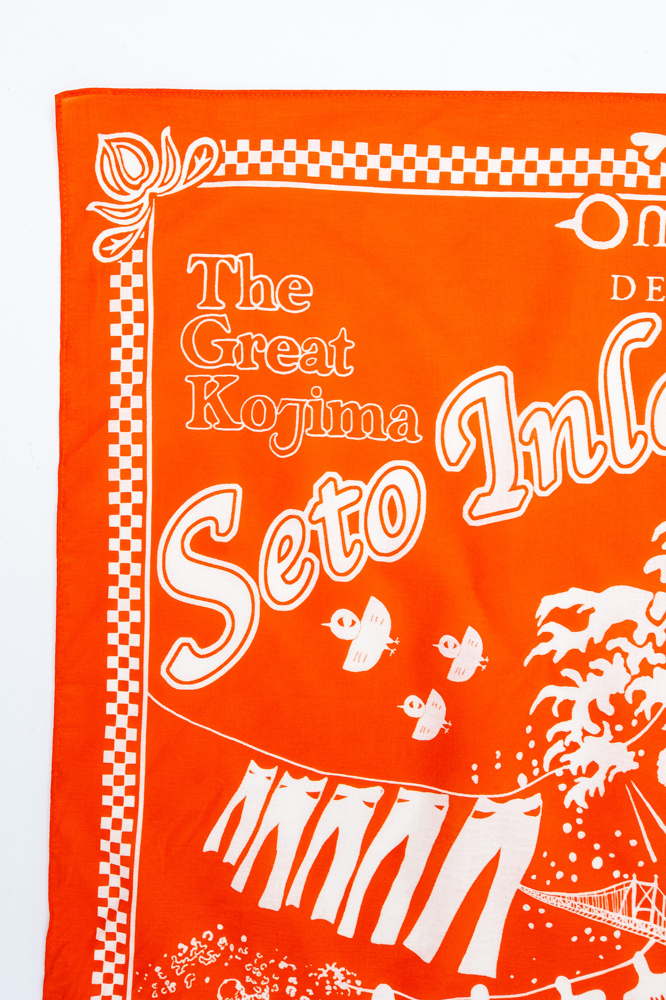 Omoto Denim - 9302 Reveal Kojima Bandana Orange - Göteborg Manufaktur
