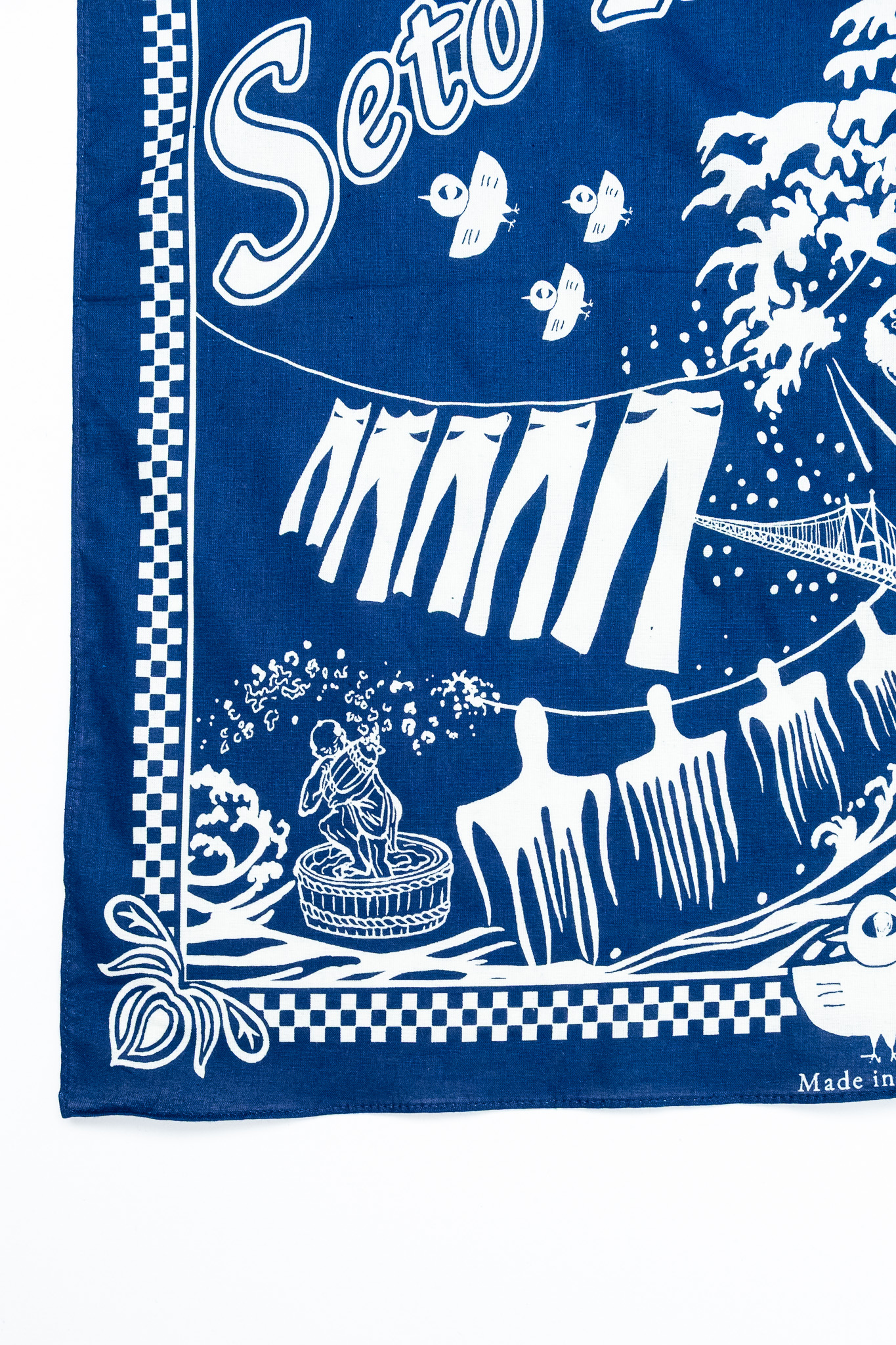 Omoto Denim - 9302 Reveal Kojima Bandana Indigo - 3