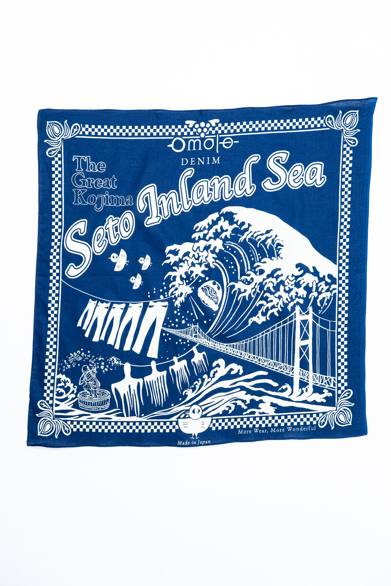 Omoto Denim - 9302 Reveal Kojima Bandana Indigo - 2
