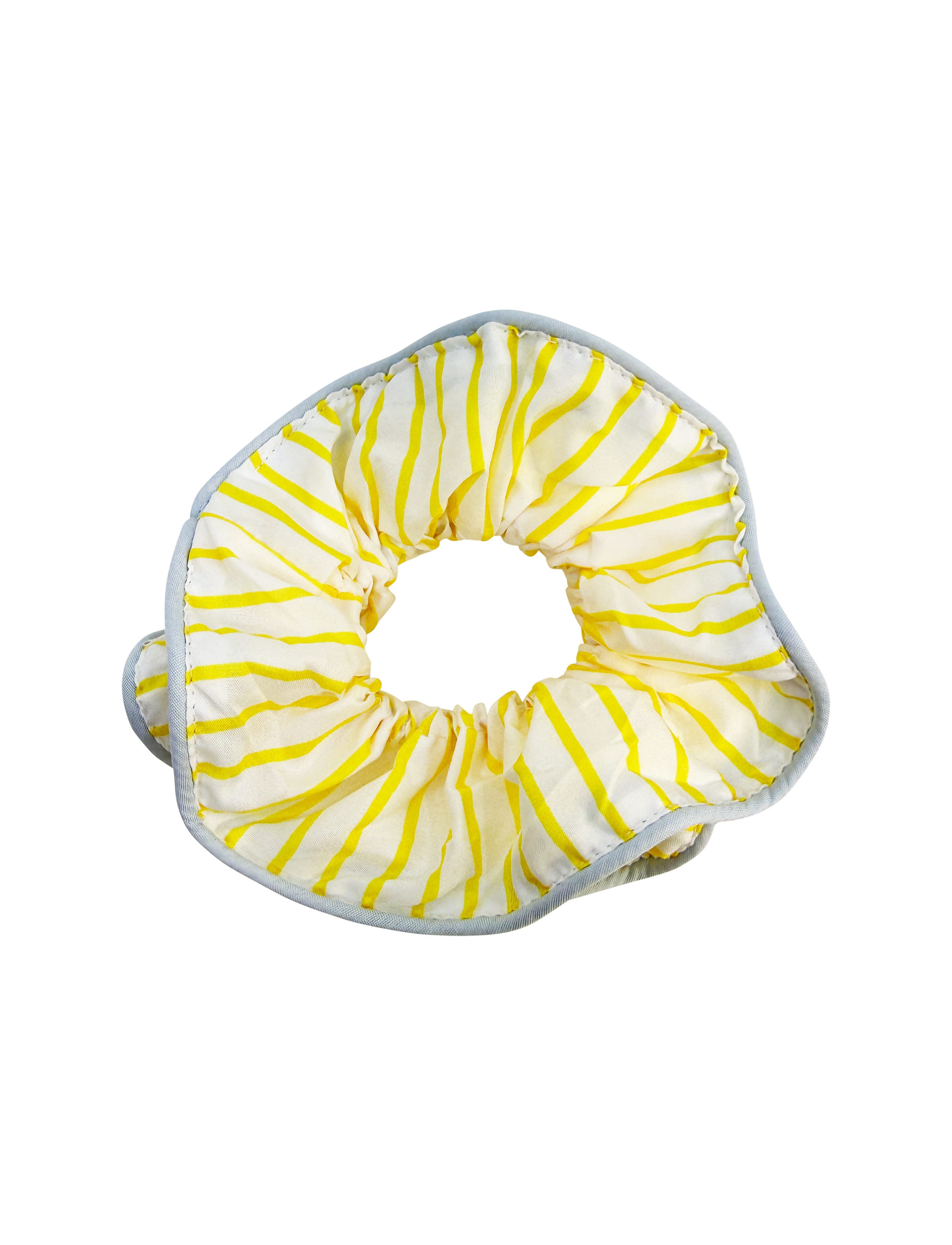 OFELIA STRIPED SCRUNCHIE YELLOW 