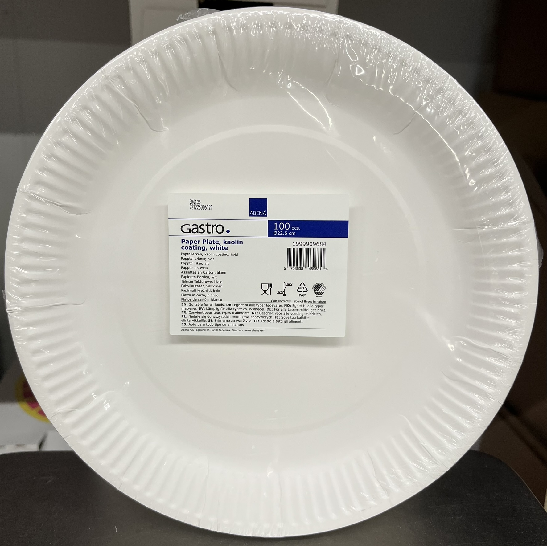 Gastro pappersfat 22,5cm 100st