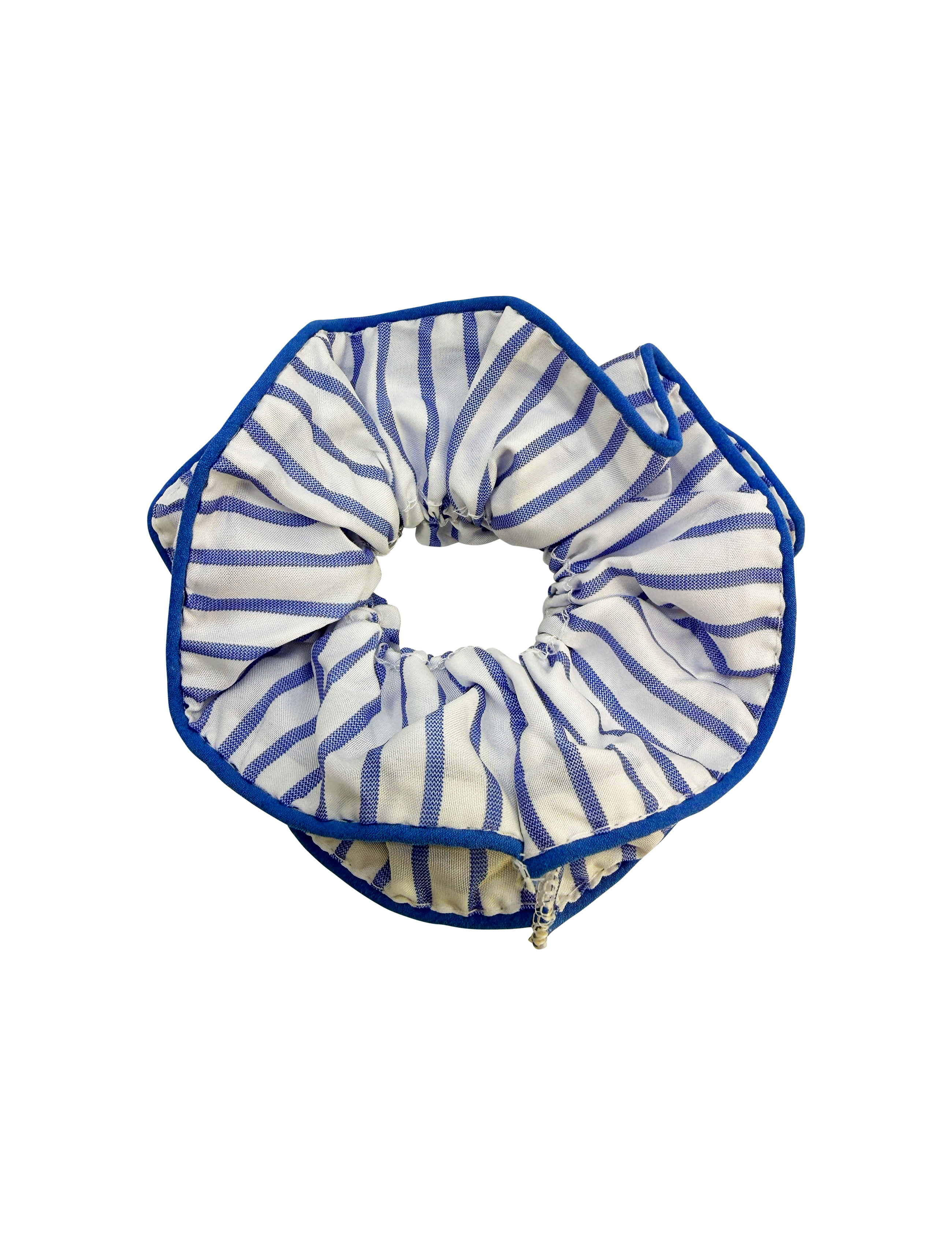 OFELIA STRIPED SCRUNCHIE BLUE
