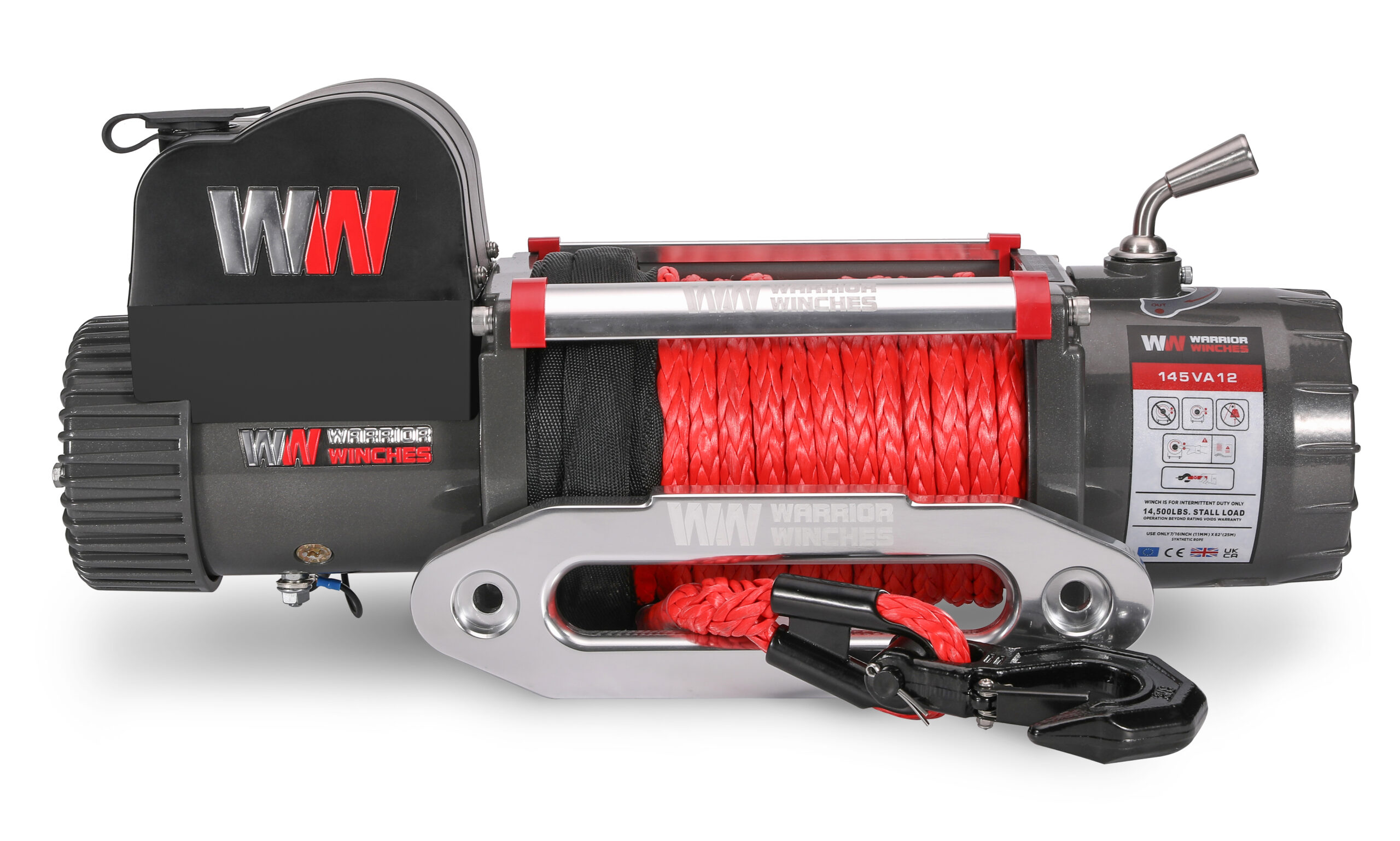 Spil Warrior Winches Samurai 14500 - Armortek syntetisk tov 12V - 4